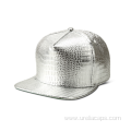 PU flat bill waterproof cap